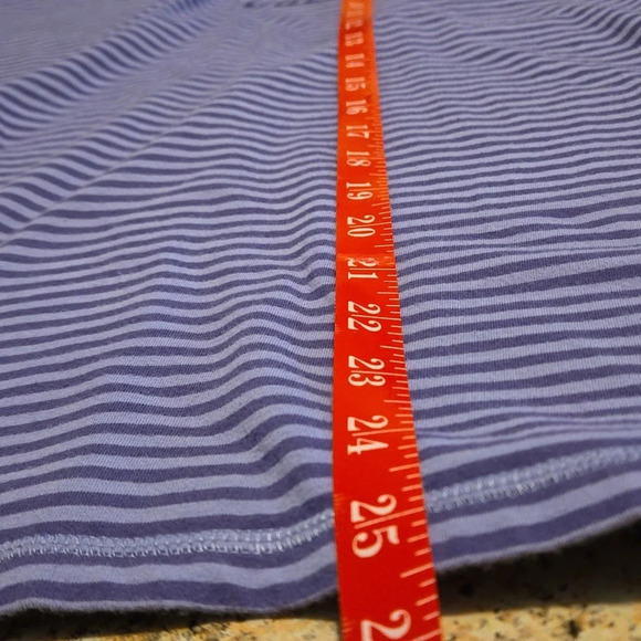Covington 3/4 Sleeve Tee Lavender & Purple Stripes Stretch Fabric Women size 20W - Picture 10 of 10
